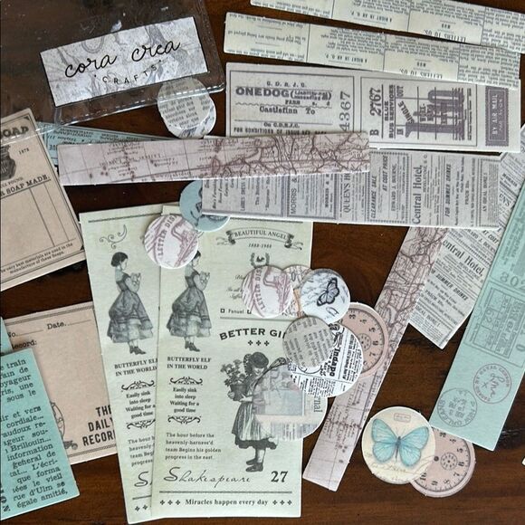 Cora Crea Pocket Tapes Parchment Paper stickers bundle - Picture 4 of 7